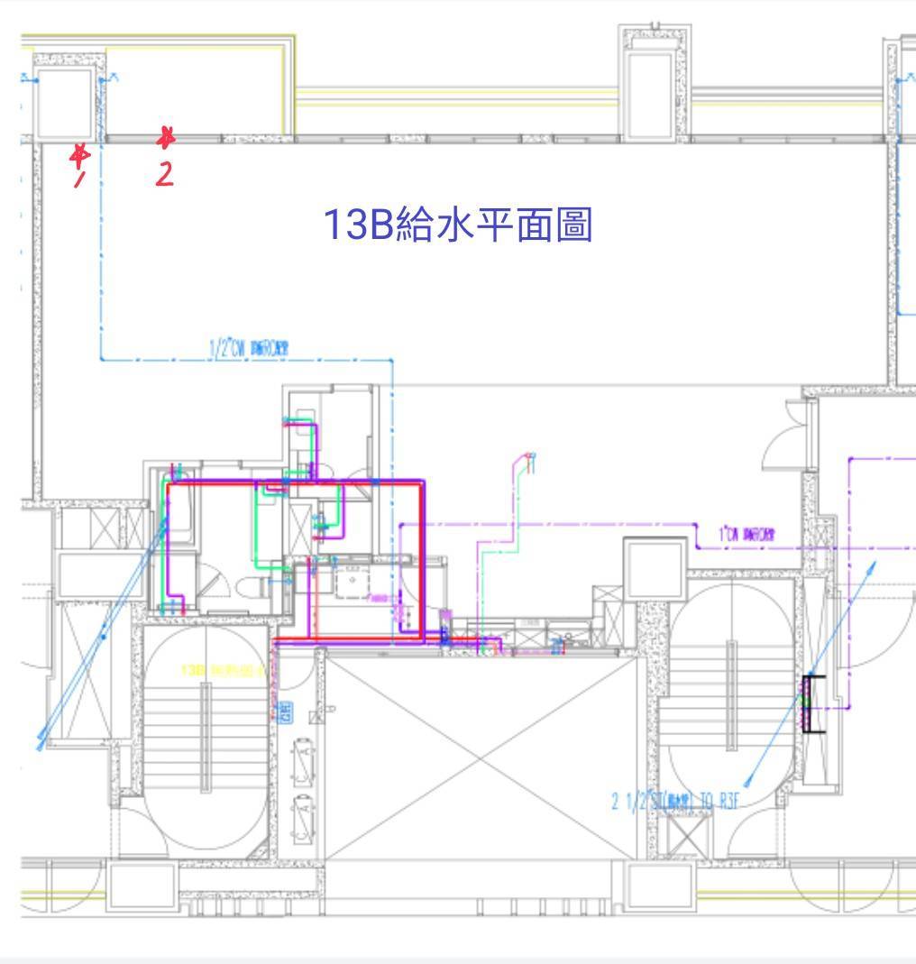 給水管線竣工平面圖分析